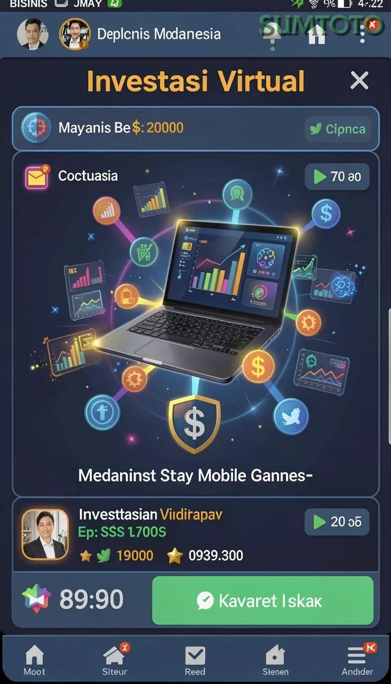 Cuplikan layar IN22 — menu navigasi